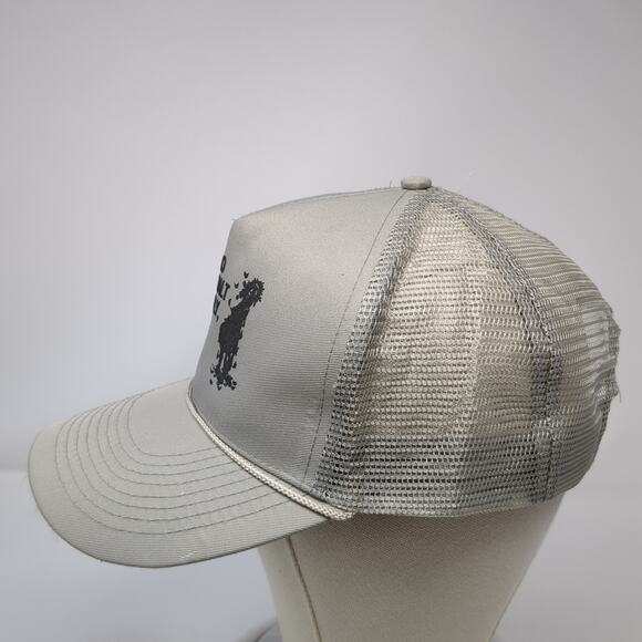 Idaho Asphalt Supply Inc Trucker Hat Gray One Size Adjustable Mesh Back Mohr's - Picture 3 of 10